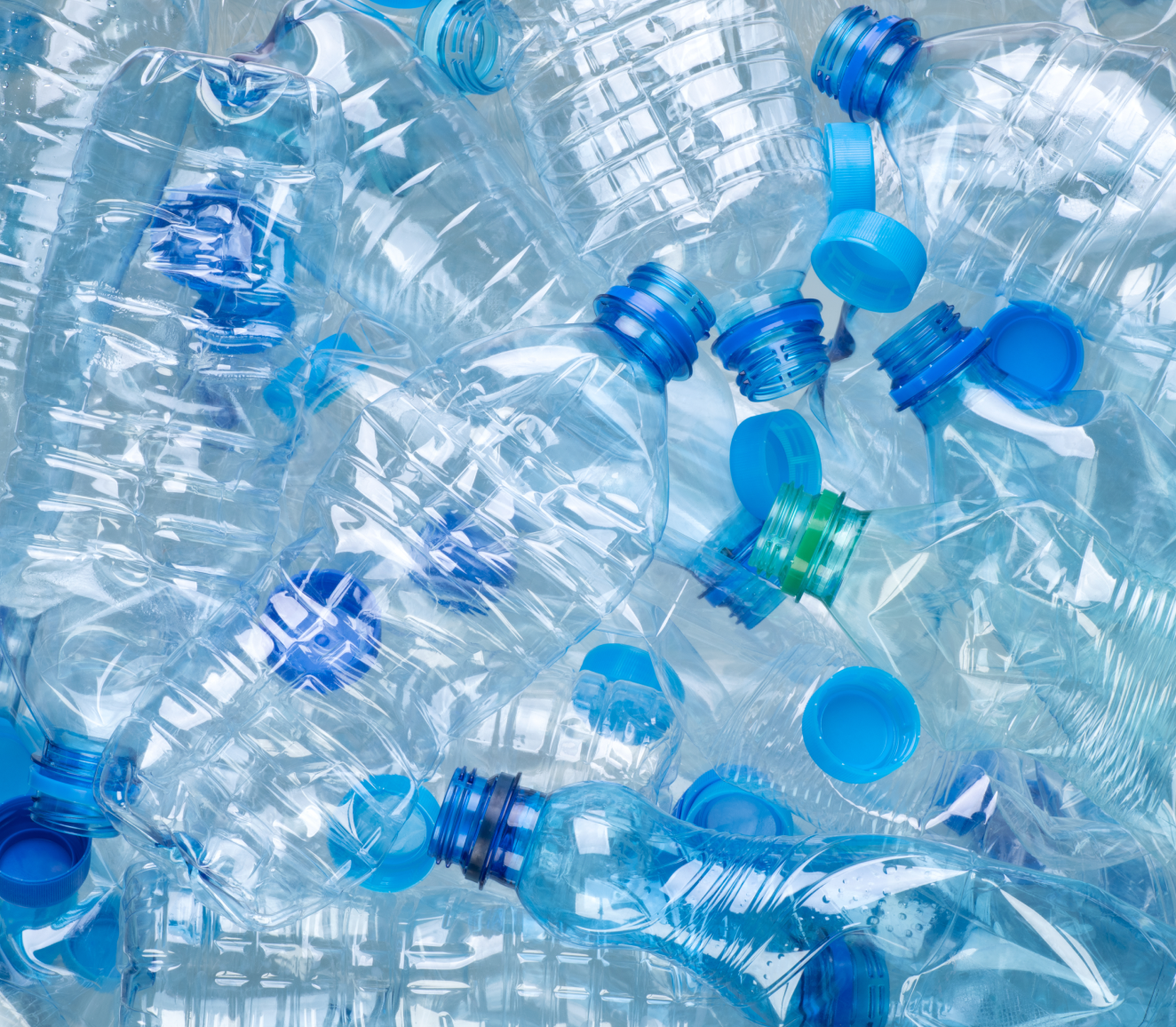 Many empty plastic bottles 